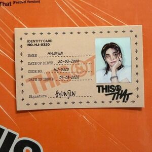 STRAY KIDS HYUNJIN This & That ID Card